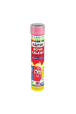 Fatih Metal Tüp Kuru Boya Kalemi 12 Renk Tam Boy - 3