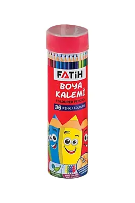 Fatih Metal Tüp Kuru Boya Kalemi 36 Renk Tam Boy - 3