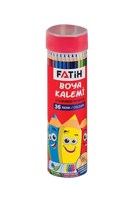 Fatih Metal Tüp Kuru Boya Kalemi 36 Renk Tam Boy - 3