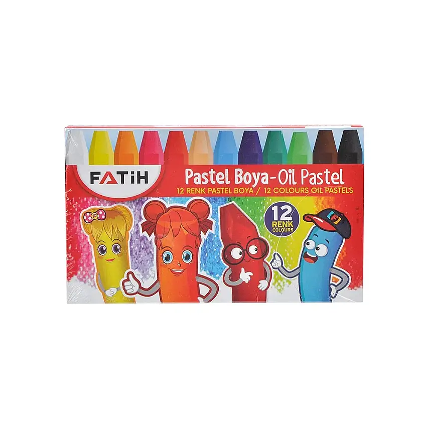 Fatih Oil Pastel Boya Karton Kutu 12 Renk - 2