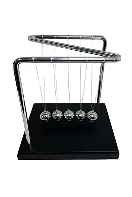 Giftzen Metal Masaüstü Süs Denge Topları Newton Pool - 1