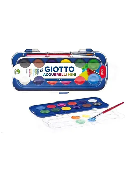 Giotto Aquarelli Mini Sulu Boya 12 Li - 2