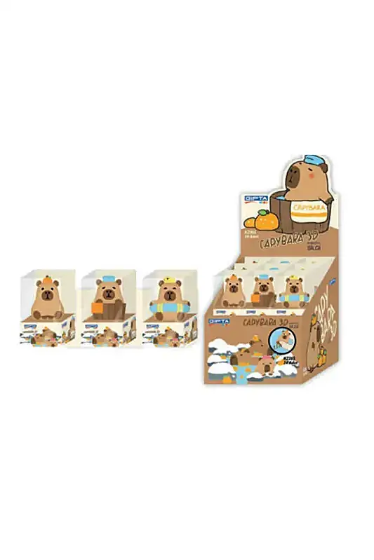 Gıpta Capybara Figürlü 3D Silgi - 1