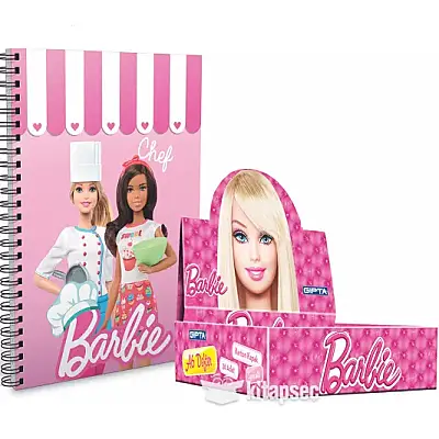 Gıpta Defter Barbie Düz A6 Karton Kapak Spiralli - 1