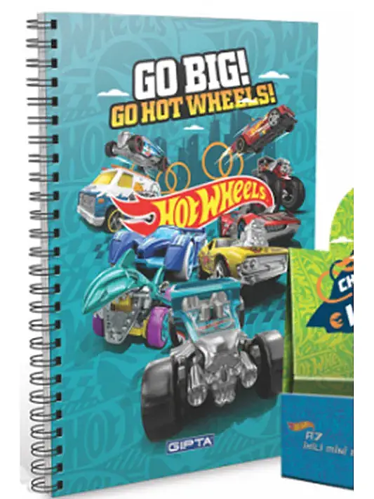 Gıpta Defter Hot Wheels Düz A6 Karton Kapak Spiralli - 1