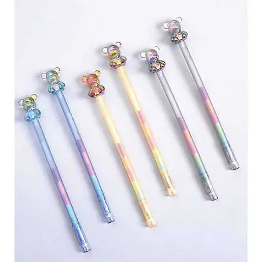 Gıpta Kids Bear Raınbow Ayıcık Başlıklı Renkli Tükenmez Kalem - 2