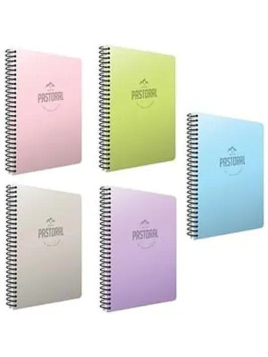Gıpta Pastoral Çizgili Defter 40 Yp A4 Pastoral Kapak Spiralli - 1