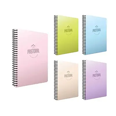 Gıpta Pastoral Kareli Defter 60 Yp 17 x 24 Plastik Kapak Spiralli - Gıpta (1)
