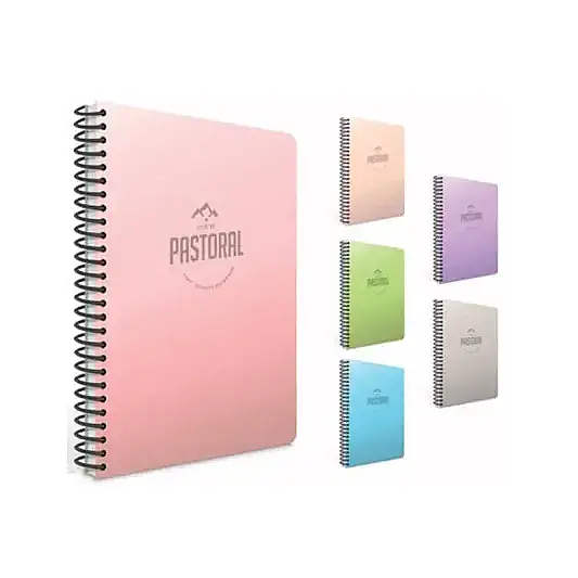 Gıpta Pastoral Kareli Defter 60 Yp 17x24 Plastik Kapak Spiralli - 1