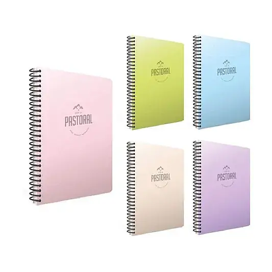 Gıpta Pastoral Kareli Defter 96 Yp A4 Plastik Kapak Spiralli - 1