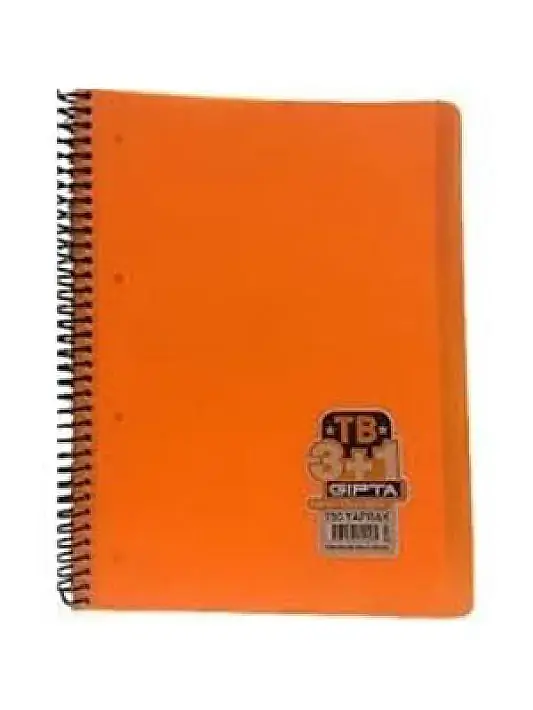 Gıpta Tb Defter 150 Yp A4 3+1 Pastoral Spiralli - 2