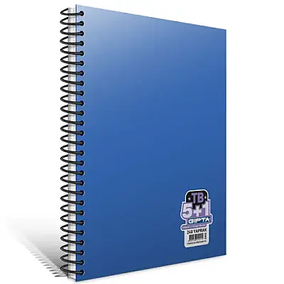 Gıpta Tb Defter 240 Yp A4 5+1 Pastoral Spiralli - 1