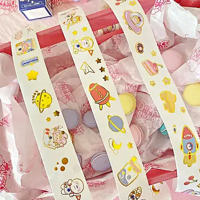 Gıpta Zizi Sticker Bant 4 Tasarım Karışık - 1