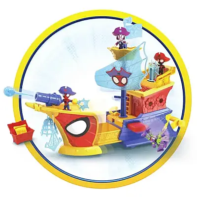 Hasbro Marvel Spidey Ve Arkadaşlarının Korsan Gemisi Oyun Seti - Hasbro (1)