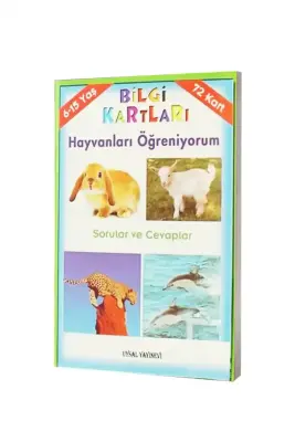 Hayvanları Öğreniyorum - Bilgi Kartları - 6-15 Yaş - 1