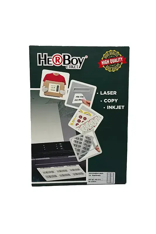 Herboy Lazer Etiket Beyaz Hb-1016 99.1 x 34 mm - 1