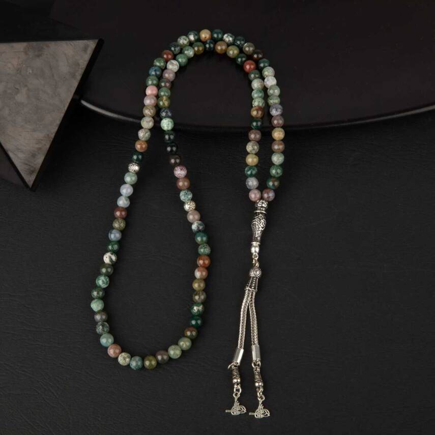 Hint Akiği Doğal Taş Tesbih 99luk - 6mm - 3