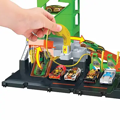 Hot Wheels Elektrikli Araç Şarj İstasyonu Oyun Seti - 10