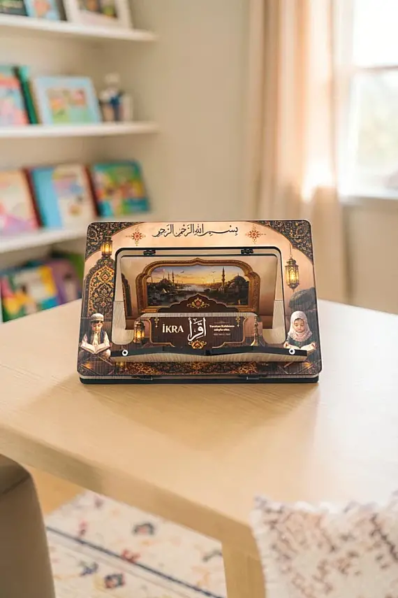 İkra Ahşap Kitap Okuma Standı | İkra Rahlesi - 5