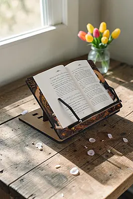 İkra Ahşap Kitap Okuma Standı | İkra Rahlesi - Bemenda (1)