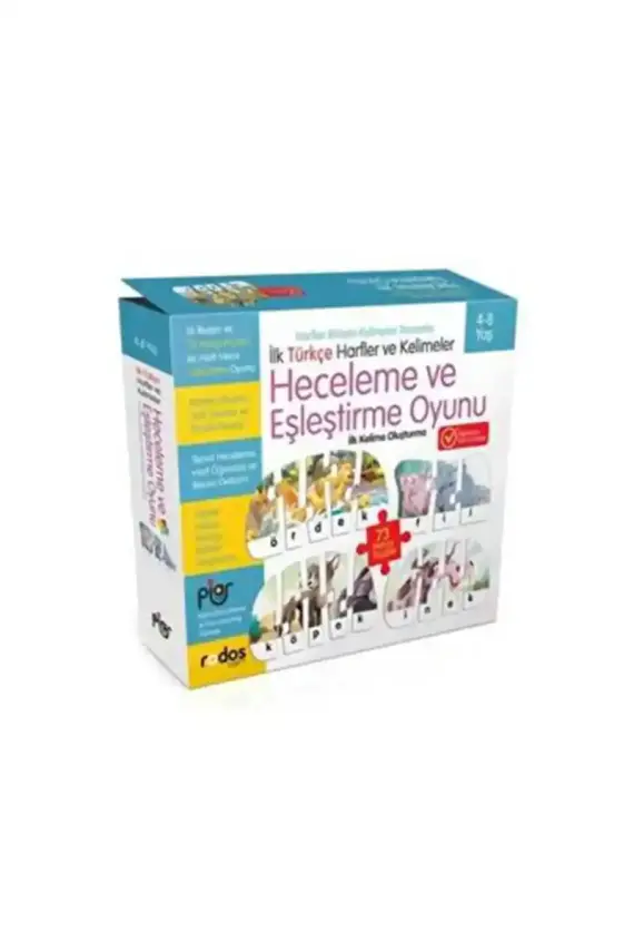 İlk Türkçe Harfler ve Kelimeler - Heceleme ve Eşleştirme Oyunu - 1