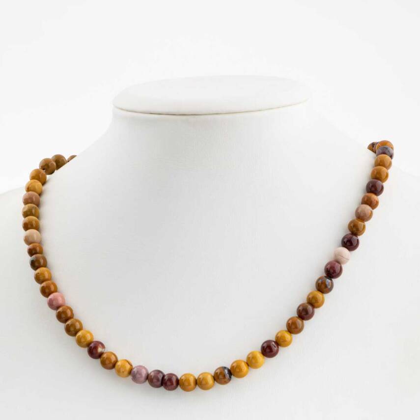 Jasper 6 mm Dizi Doğal Taş Kolye - 2
