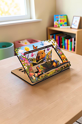 Kapibara Ahşap Kitap Okuma Standı | Meraklı Kapibara Rahlesi - 6