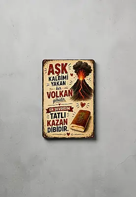 Kazandibi Aşkı MiniDekor Magnet Ayaklı 9×13,5 cm - 1