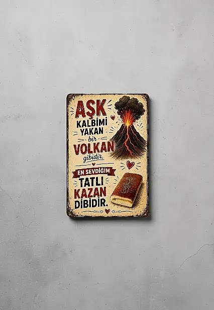 Kazandibi Aşkı MiniDekor Magnet Ayaklı 9×13,5 cm - 1