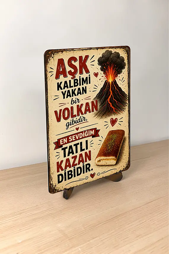 Kazandibi Aşkı MiniDekor Magnet Ayaklı 9×13,5 cm - 2