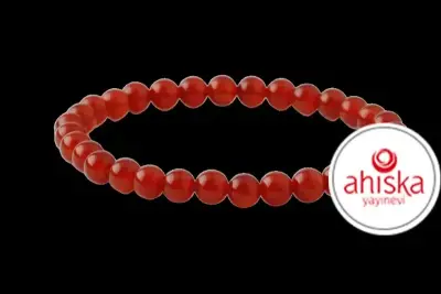 Kırmızı Akik 6mm Doğal Taş Bileklik - Doğal Taş (1)