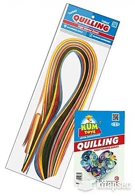 Kumtoys Kağıt Kıvırma Sanatı Quilling Kalın - 1
