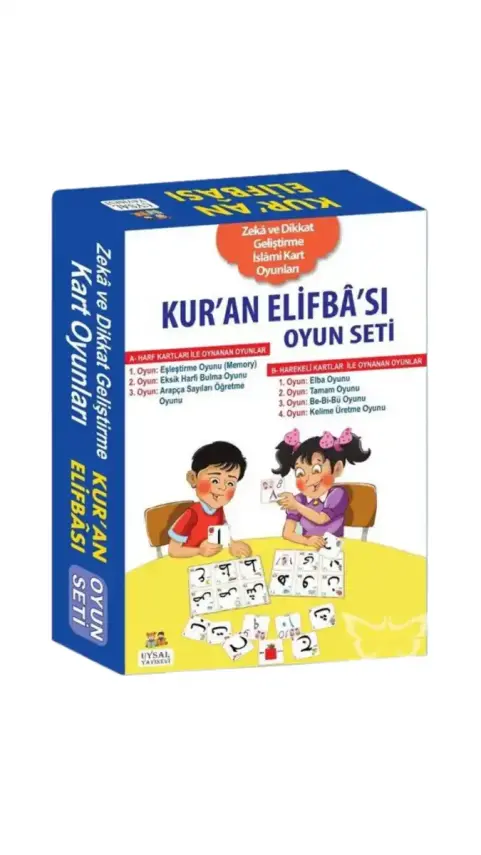 Kuran Elifbası Oyun Seti - Zeka ve Dikkat Geliştirme İslami Kart Oyunları - 1