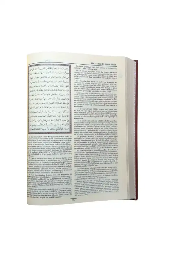 Kuranı Mecid Ve Tefsirli Meali Alisi Hafız Boy - Deri Cilt - 3