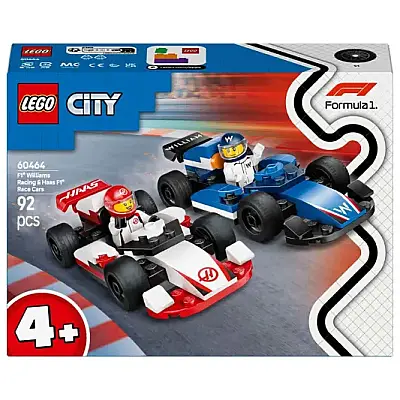 Lego City F1 Williams Racing Ve Haas F1 Yarış Arabaları 60464 - LEGO (1)