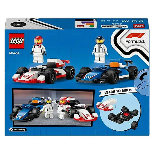 Lego City F1 Williams Racing Ve Haas F1 Yarış Arabaları 60464 - 14
