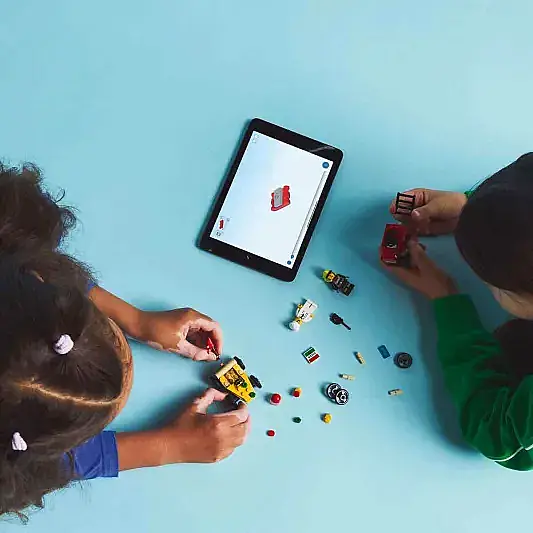 Lego City Pizza Arabası İtfaiye Kamyonuna Karşı Yarış Arabası Paketi 60458 - 17