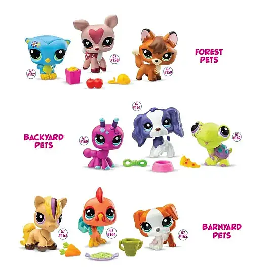 Littlest Pet Shop Minişler 3 Lü Figür Seti - 1