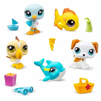 Littlest Pet Shop Minişler 5 Li Figür Seti - 1