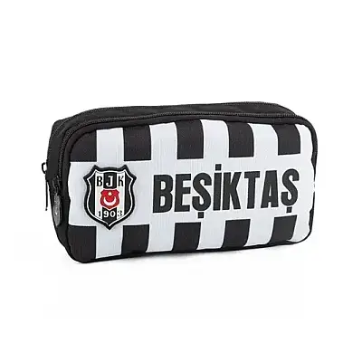 Me Beşiktaş Nakış Detaylı Kanvas Kalem Çantası - 1