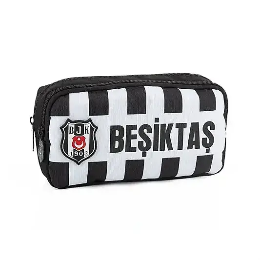 Me Beşiktaş Nakış Detaylı Kanvas Kalem Çantası - 1