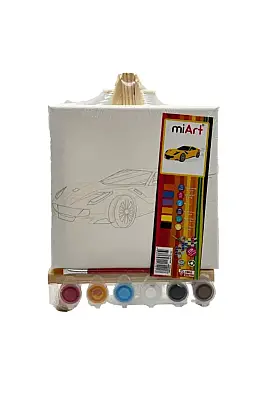 Miart Hobi Boyama Seti Araba 20 x 20 cm Şovalyeli - 1