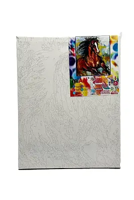 Miart Sayılarla Boyama Seti At 30 x 40 cm - 1