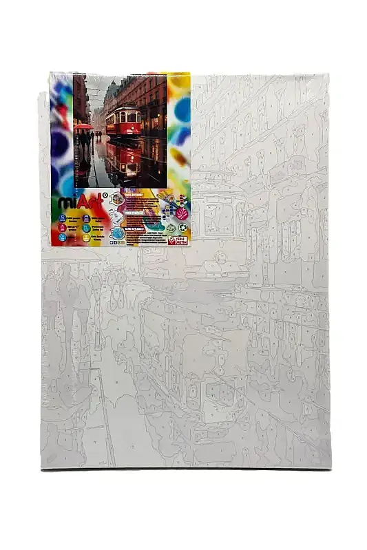 Miart Sayılarla Boyama Seti Taksim 30 x 40 cm - 1