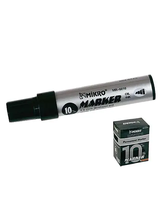 Mikro Jumbo Markör 10 mm Siyah - 1