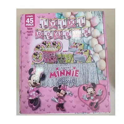 Minnie Temalı Parti Seti 8 Kişilik 45 Parça - Parti Ustası (1)