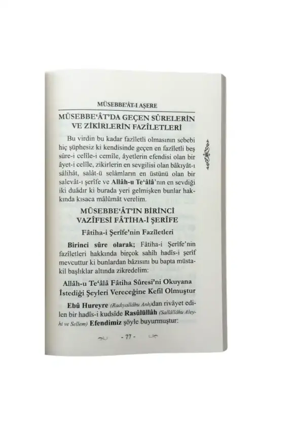 Müsebbeatı Aşere - 2