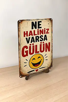 Ne Haliniz Varsa Gülün MiniDekor Magnet Ayaklı 9×13,5 cm - Bemenda (1)