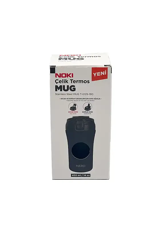 Noki Çelik Kahve Kupası Siyah 400 ml - 1