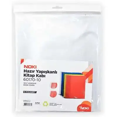 Noki Hazır Yapışkanlı Kitap Kabı 10 Lu Şeffaf - 1